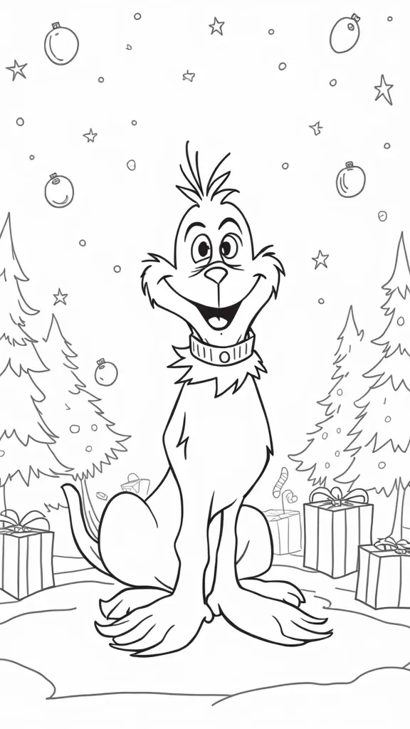 max the grinch coloring pages